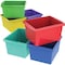 Storex Storage Bin, Plastic, Assorted, 7.9 in H, 11.3 in W, 13.6 in L STX61514U06C - alternate 1